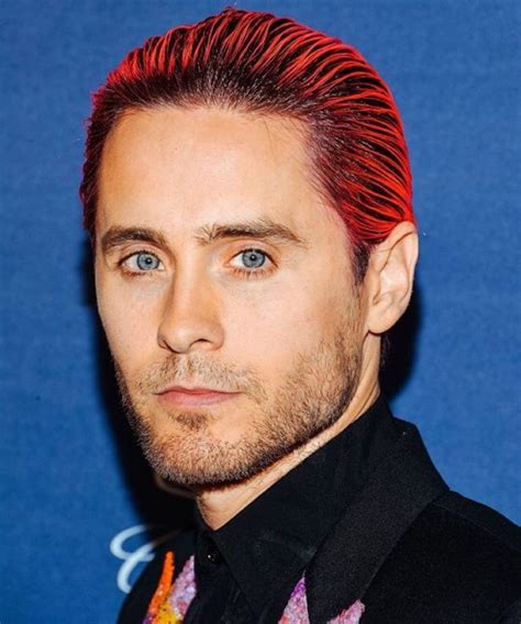 jared leto slick back hair.